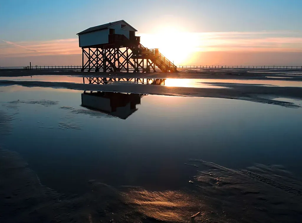 Strandhäuser in Sankt Peter Ording