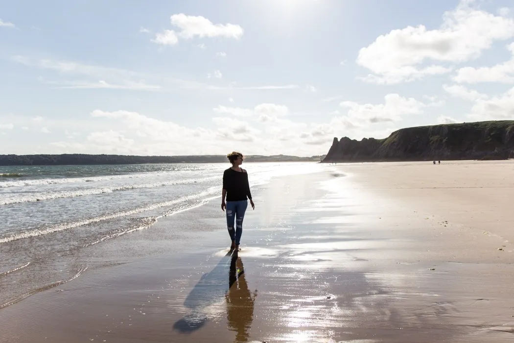 Strandlandschaft Gower Halbinsel