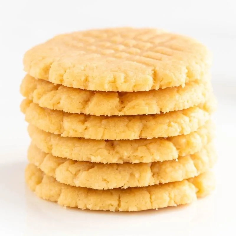 Super saftige Low Carb Keto Mandelmus Kekse - nur 3 Zutaten ohne Zucker und ohne Mehl Mobile Featured Image