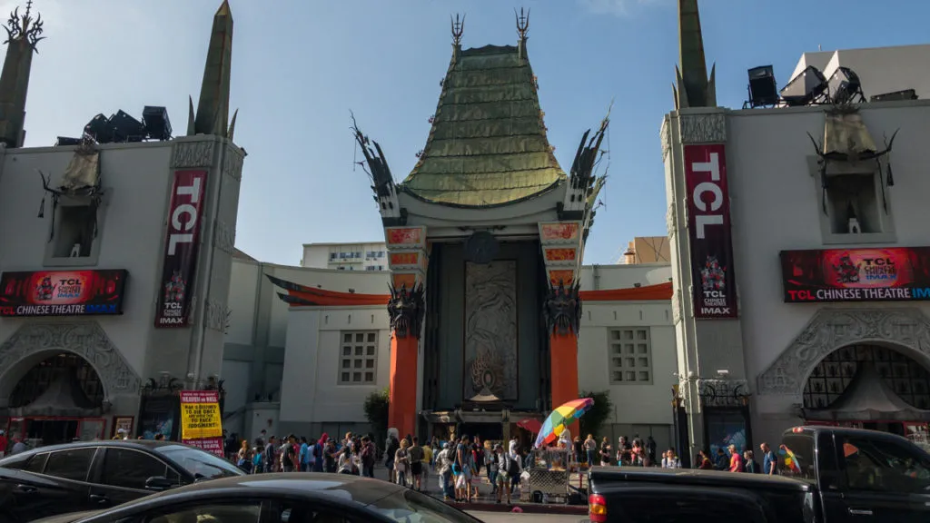 TCL Chinese Theatre am Walk of Fame.