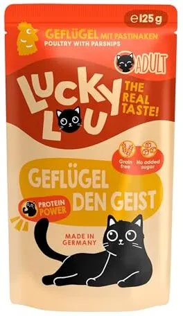 Test Katzenfutter: Lucky Lou Geflügel den Geist.