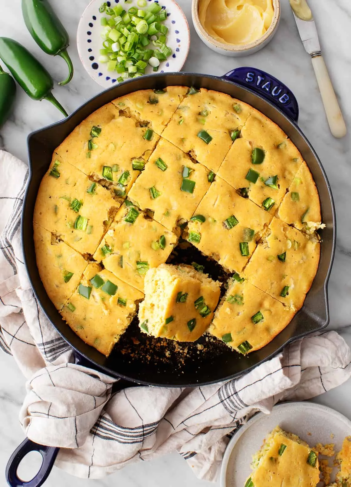 Thanksgiving side dishes - Jalapeño cheddar cornbread
