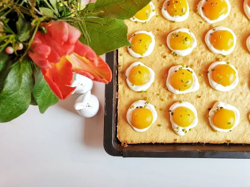 Thermomix Spiegeleikuchen für Ostern und Familienfeiern