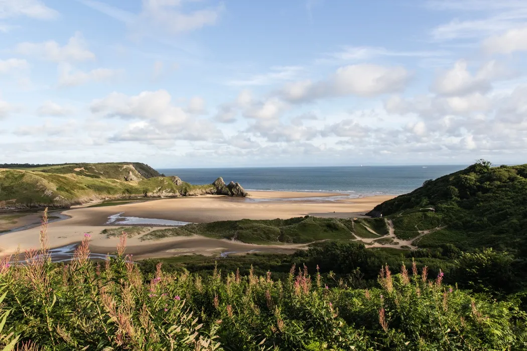 Three Cliffs Bay bei Ebbe