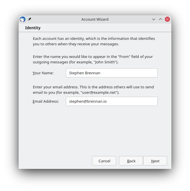 Thunderbird: Auswahl &quot;Newsgroups&quot; im Konto-Einrichtungsassistenten
