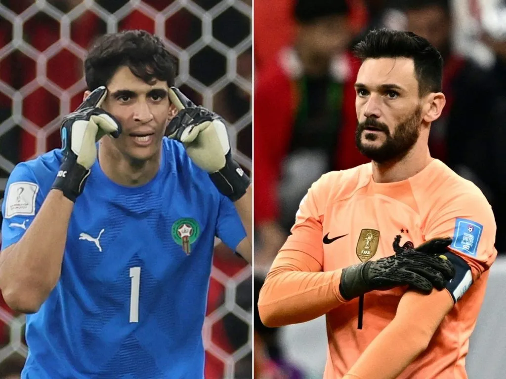 Torhüter Hugo Lloris und Yassine Bounou vor dem WM-Halbfinale Frankreich gegen Marokko