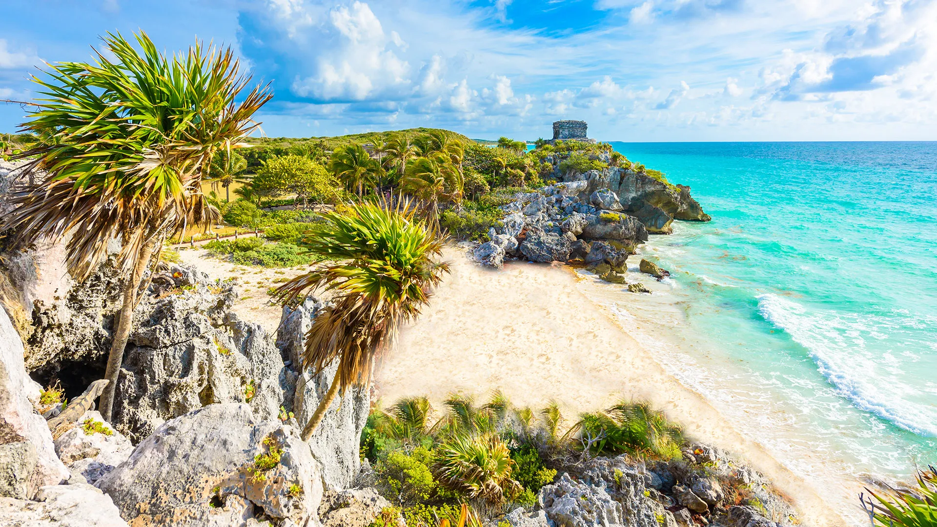 Tulum Mexiko Maya Ruine Strand