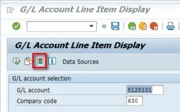 Übersicht der verfügbaren Felder für dynamische Selektionen in FBL3N