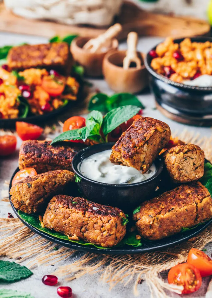Vegan Cevapcici (Chickpea Sausages, Falafel)