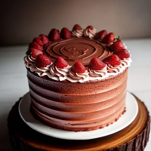 Vegane Schokosahnetorte fertig dekoriert mit Schokoladenraspeln