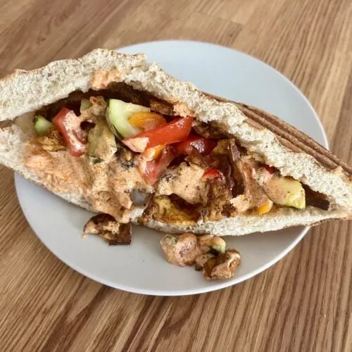 Veganer Döner im OptiGrill zubereitet