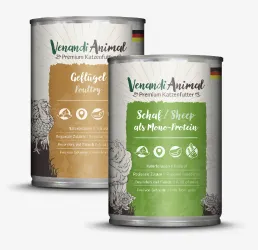 Venandi Animal Nassfutter Dosen: Geflügel und Schaf