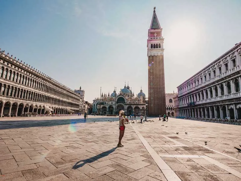 Venedig im Juli Markusplatz