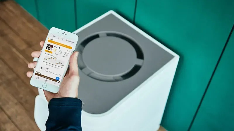 Veranschaulichung der App-Funktionen zur Überwachung der Katzengesundheit