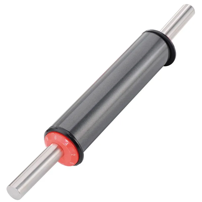 Verstellbarer Teigroller EXACT von GEFU aus Edelstahl mit Dickenskalierung für gleichmäßige Teigstärken