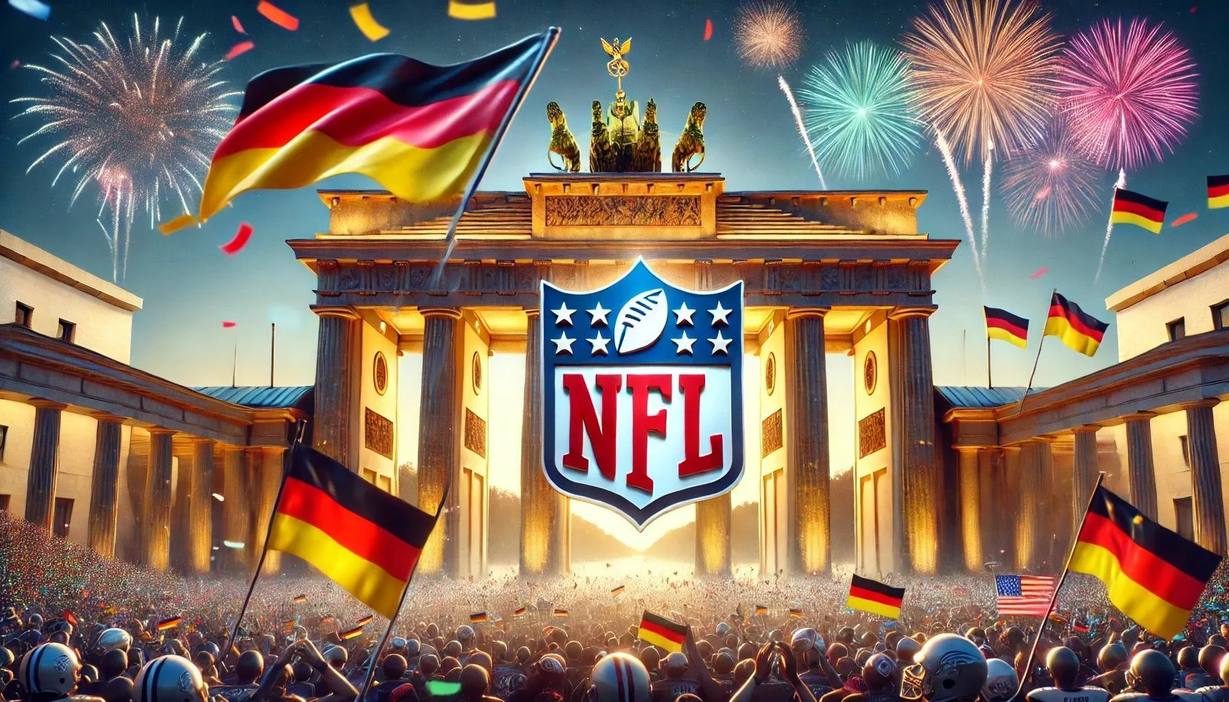 Visualisierung des NFL Berlin Games, das die wachsende Begeisterung für NFL Spiele in Deutschland unterstreicht.