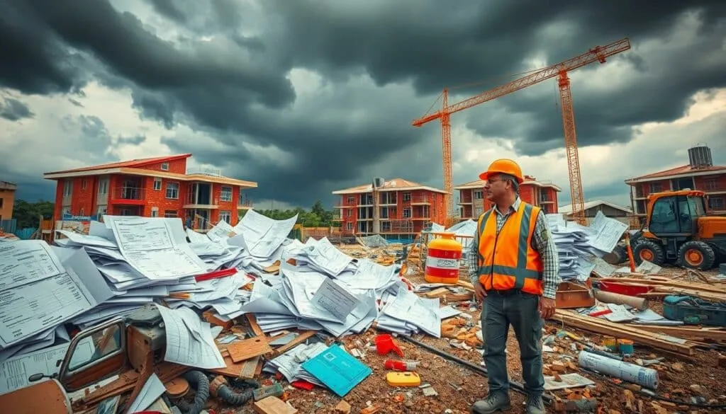 Visualisierung unerwarteter Baunebenkosten und Risiken im Bauprojektmanagement