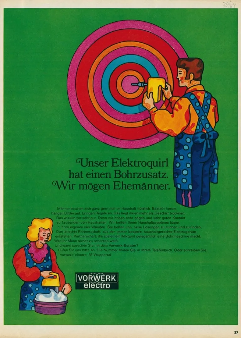 Vorwerk Elektroquirl mit Bohrzusatz 1969