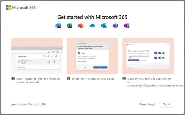 Wählen Sie den Download-Speicherort für Office 365