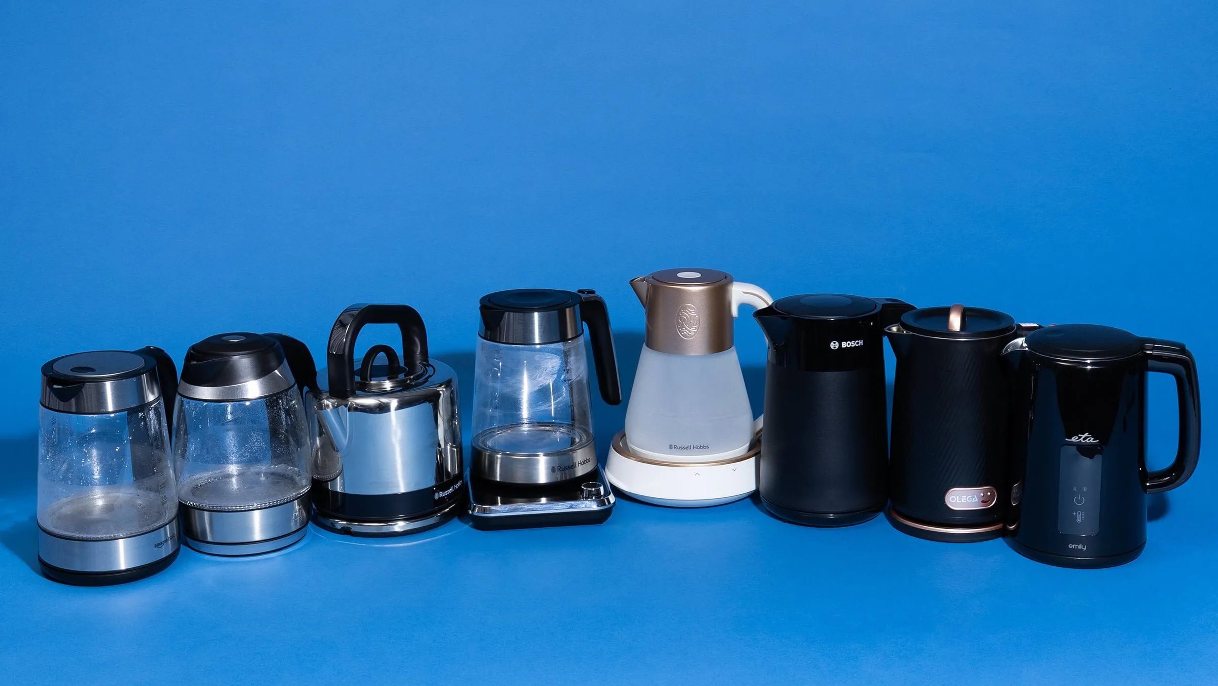 Wasserkocher im Gruppenbild für den Test