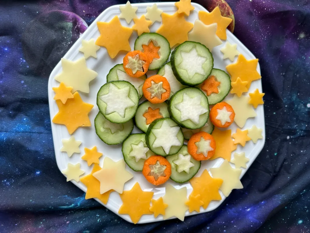 Weltraum-Kuchen deftige Snacks