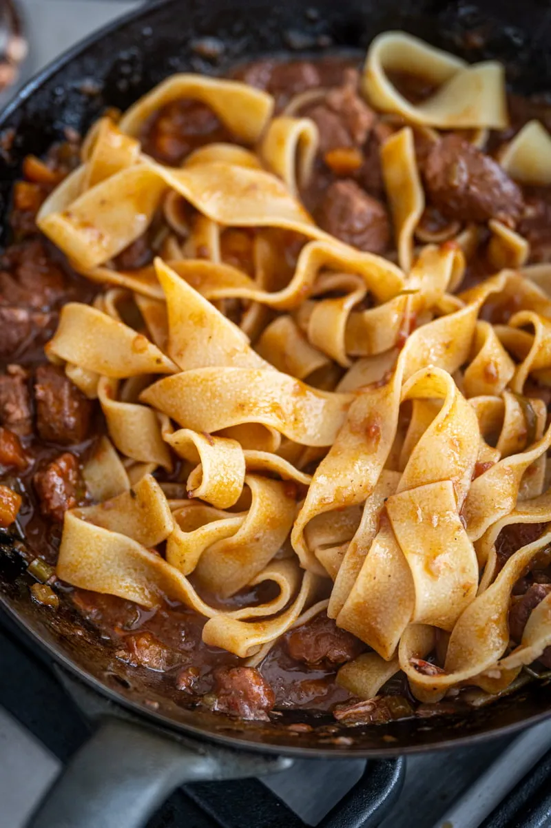 Wildschweinragout Rezept ragu di cinghiale Fattoria la Vialla trickytine