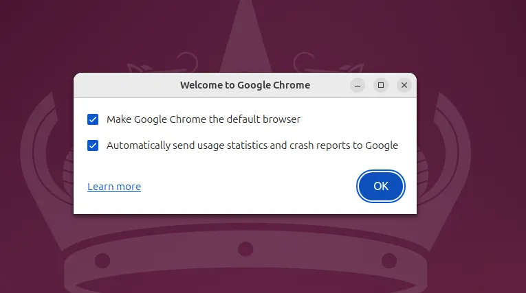 Willkommen bei Google Chrome auf Ubuntu 24.04