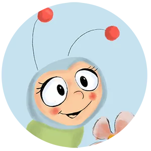 Wilma Wochenwurm, der schlaue Wochenwurm und beliebte Charakter für Kinderlerngeschichten