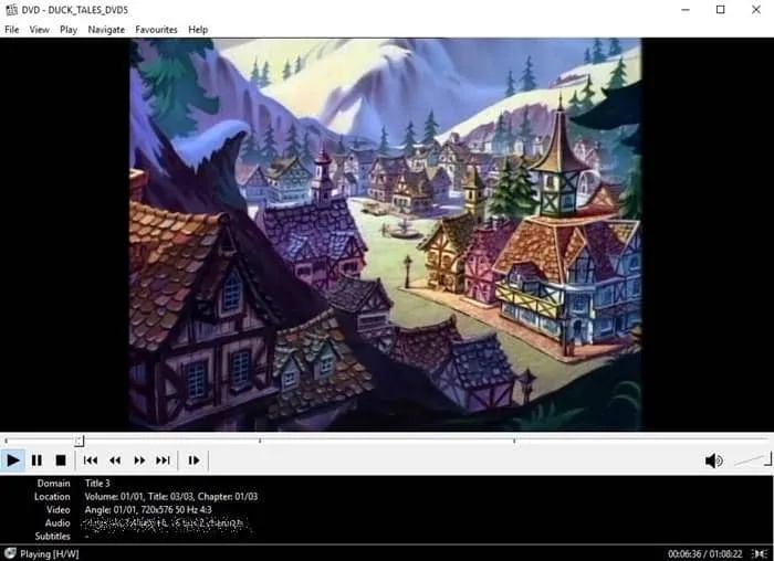 Windows DVD Player - Media Player Classic