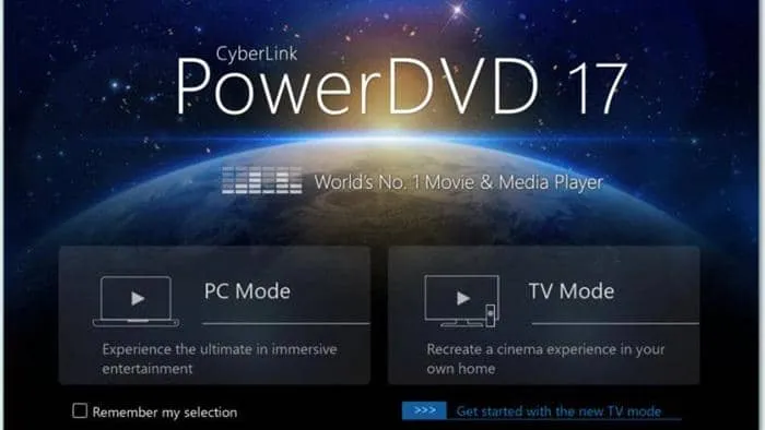 Windows DVD Player - PowerDVD