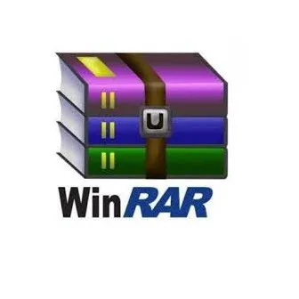 WinRAR 6 Software-Box mit Logo und Dateisymbolen