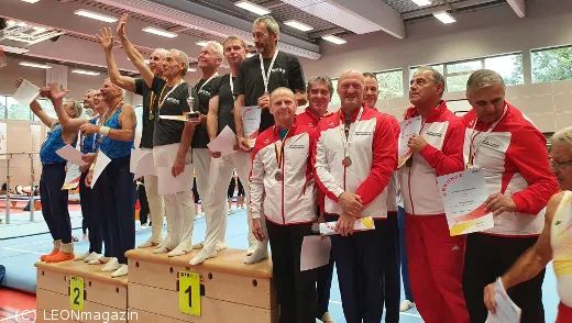 Wolfgang Roth und Egbert Tacke bei den Männern 60+ im Deutschlandpokal Turnen 2022