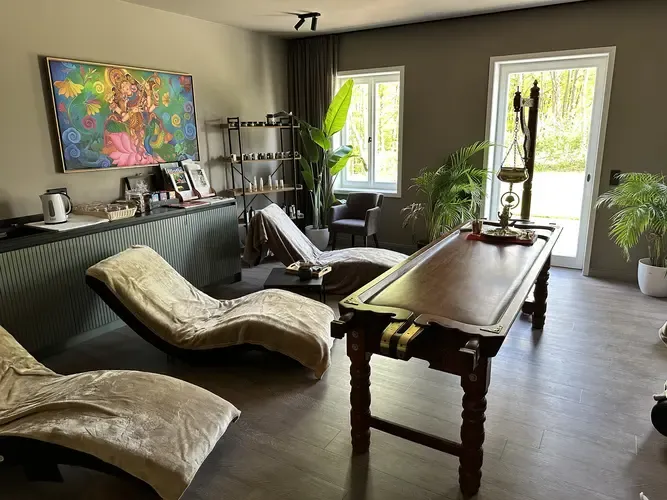 Wunderschöner Entspannungsbereich im Ayurveda-Center