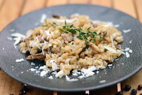 Würziger Pilz-Risotto