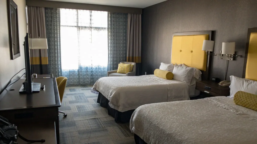 Zimmer im Hampton Inn in Hollywood.