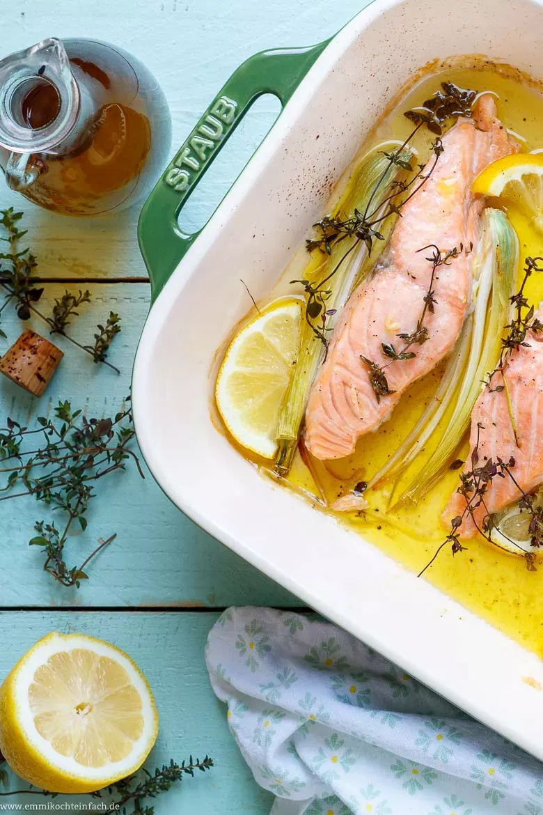 Zitronen Lachsfilet im Backofen - www.emmikochteinfach.de