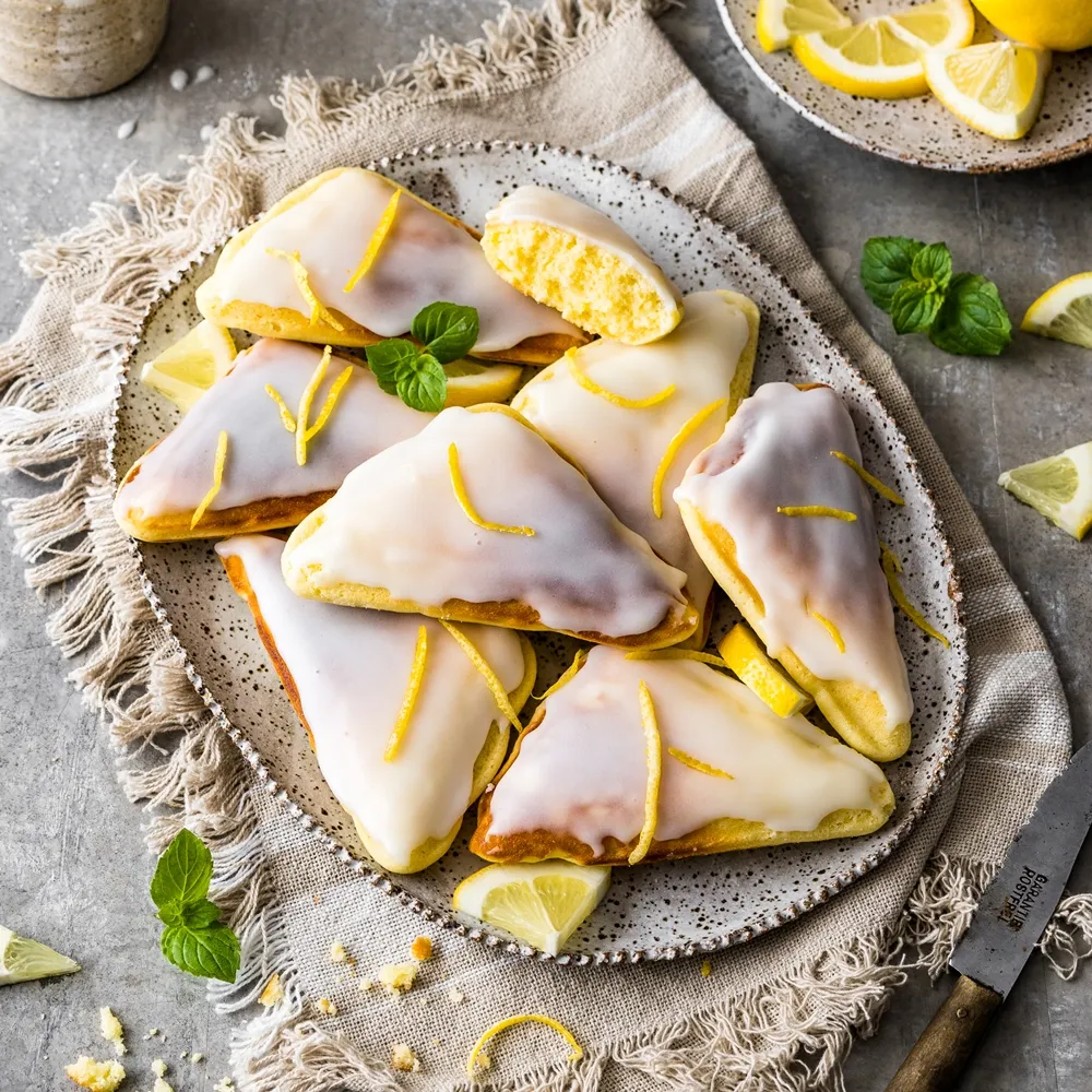 Zitronenküchlein im Sandwichmaker zubereitet