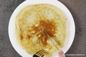 Zubereitung Low Carb Pfannkuchen Schritt 5