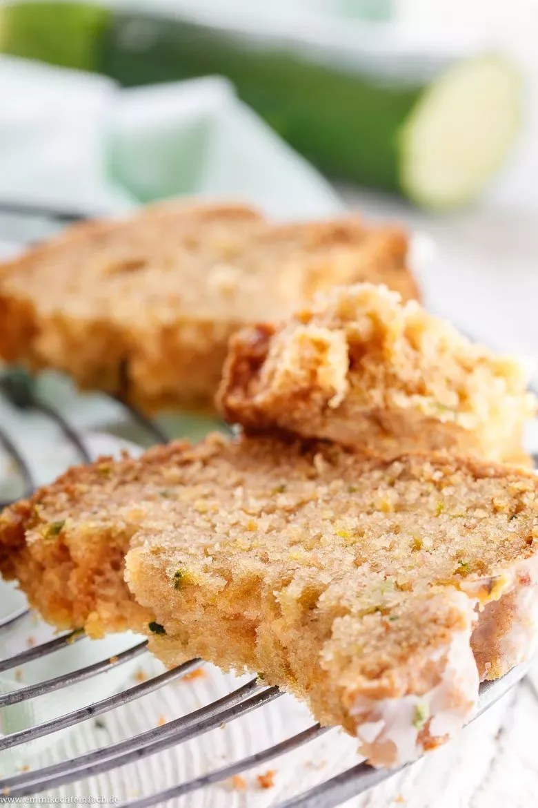 Zucchini Kuchen Scheiben