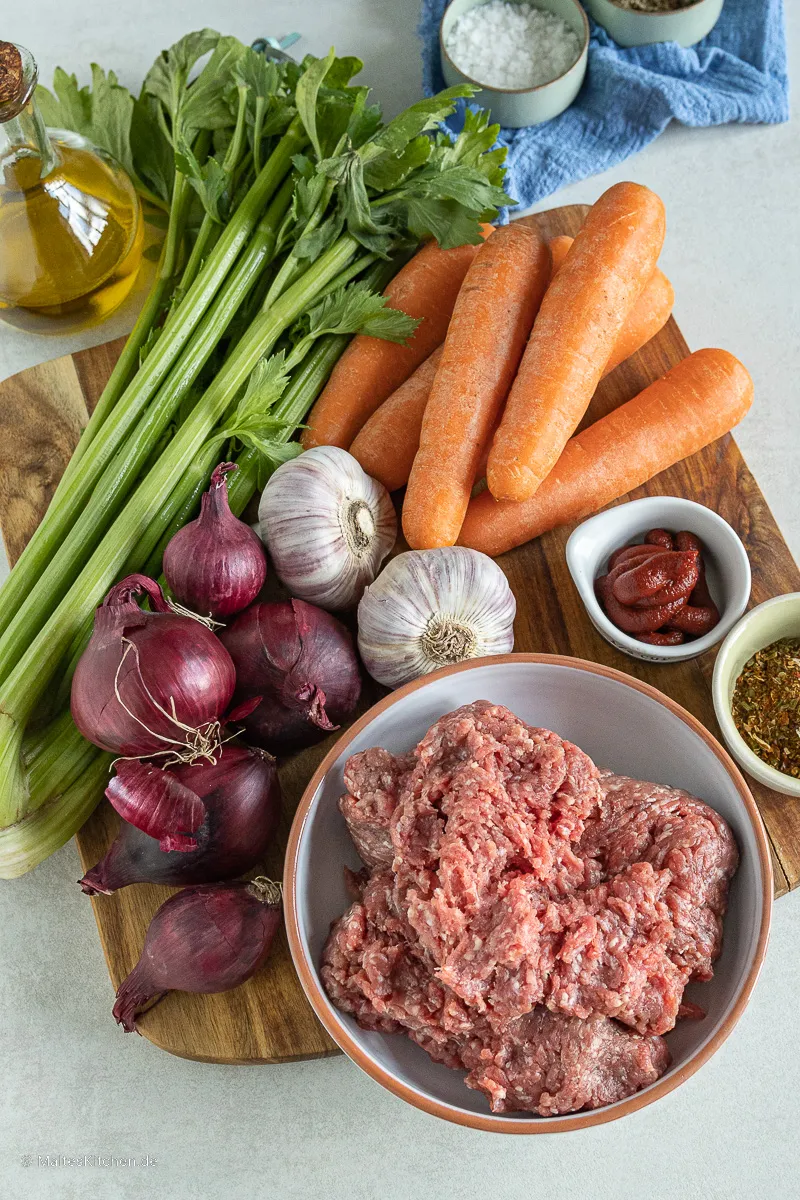Zutaten Bolognese