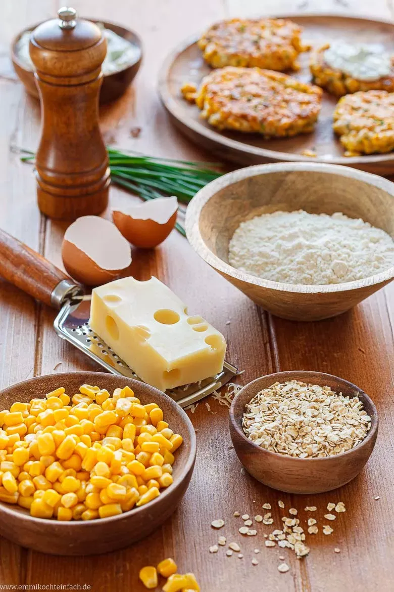 Zutaten für Maispuffer