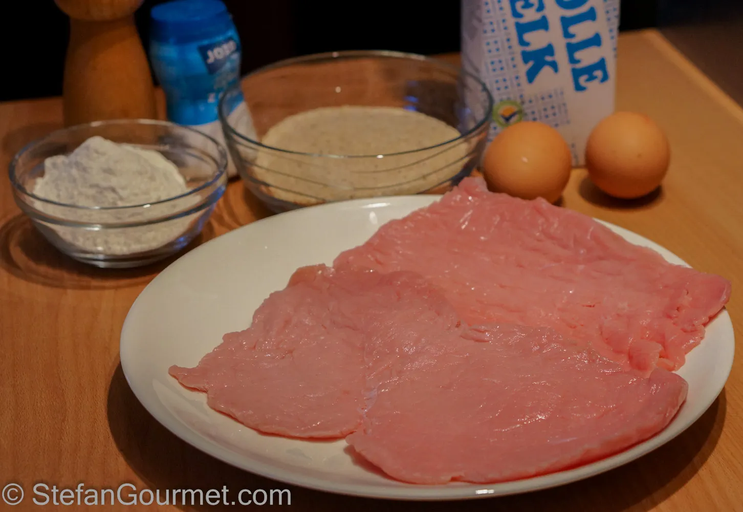 Zutaten für Wiener Schnitzel