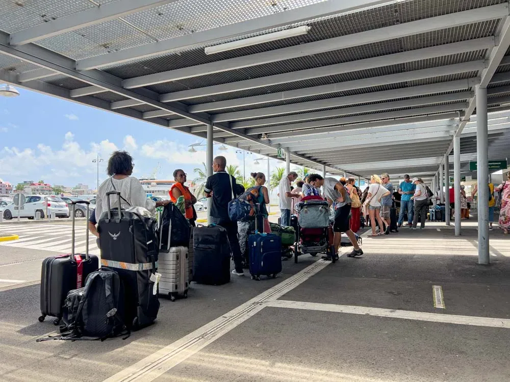 Abreise von Guadeloupe mit Express des Isles