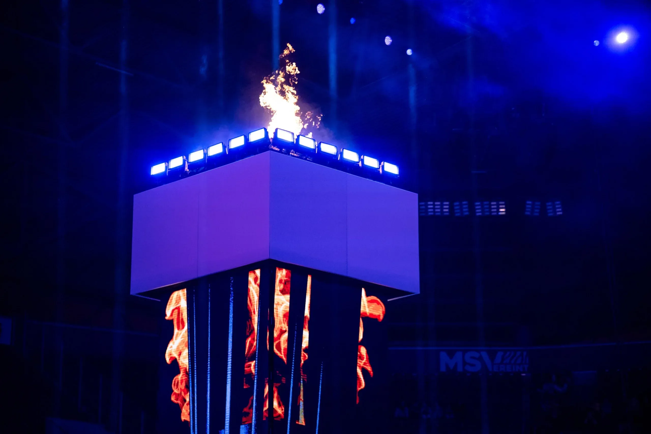 Abschlussbild der Eröffnungszeremonie in Duisburg