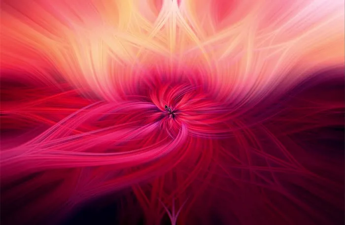 Abstrakter Hintergrund mit verdrehten Lichtfasern