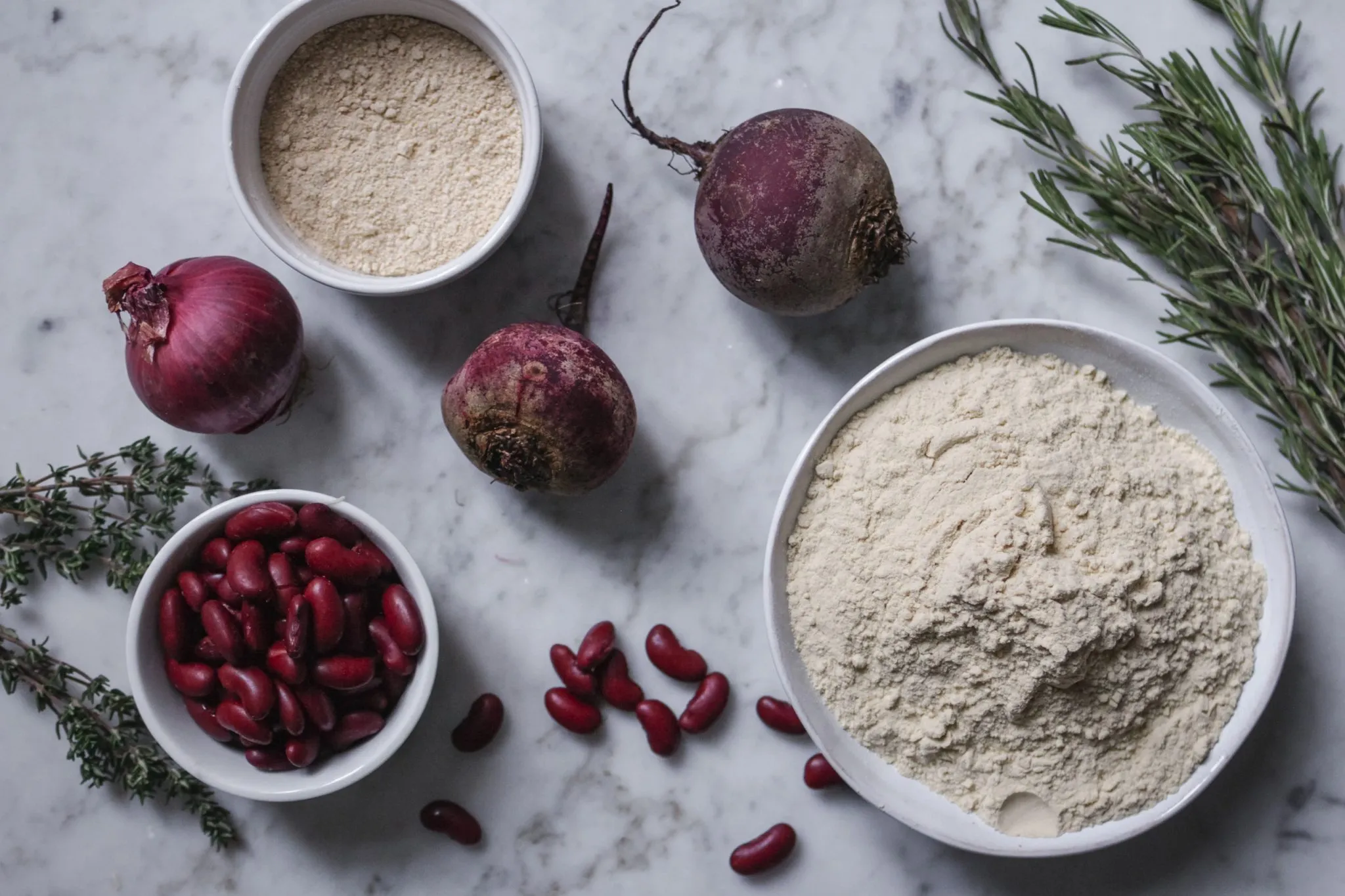 Alle Zutaten für den veganen Weihnachtsbraten auf einen Blick