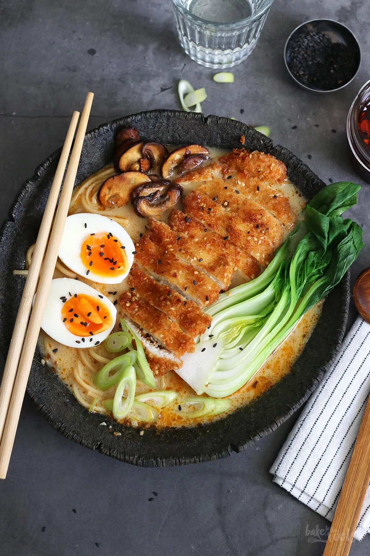 Alle Zutaten für die Ramen Suppe