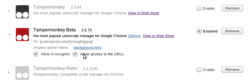 allow access to file urls
