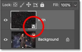 Ändern der Ebenen-Füllmethode von "Normal" auf "Negativ multiplizieren"