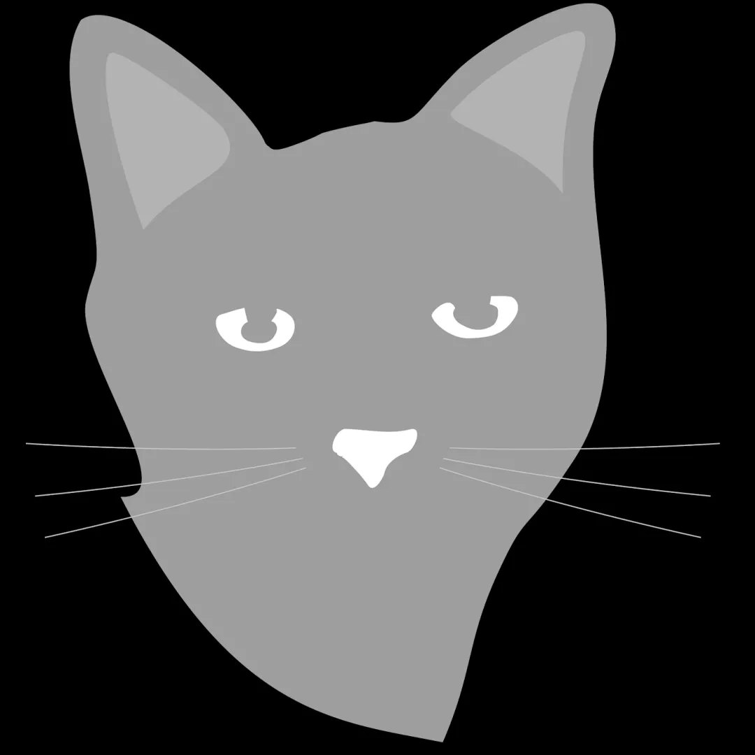 Ängstliche Katze mit flach angelegten Ohren